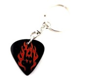 Plectrum shaped acrylic keychains mod. mod. Be Rock 2