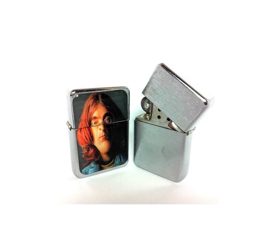 Isqueiro TRISTAR MLC 'John Lennon / Beatles', silver, a gasolina
