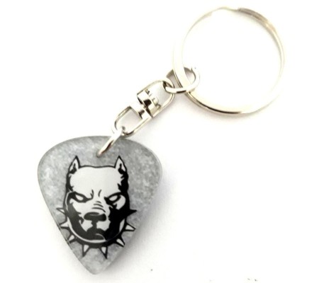 Porta-chaves MLC APK-6221, palheta 'Pitbull', acrílico