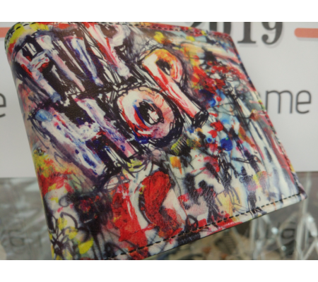 Carteira MUSIC LEGENDS Collection 'Hip Hop', pele sintética