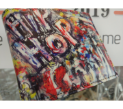 Carteira MUSIC LEGENDS Collection 'Hip Hop', pele sintética