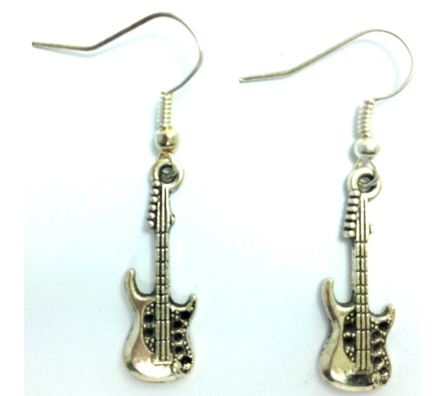 Brincos MUSIC LEGENDS Collection MEA-002, guitarra elétrica, em aço (par)