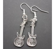 Brincos MUSIC LEGENDS Collection MEA-002, guitarra elétrica, em aço (par)
