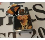 Isqueiro TRISTAR MLC 'Angus Young - AC/DC', silver, a gasolina