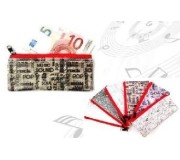 Porta-moedas MLC CPS-0094, 'M size', 14x6,5x0,5cm, pele sintética