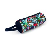 Estojo MLC PCS-0083, 'Music Theme 3', 30x9x9cm, em canvas