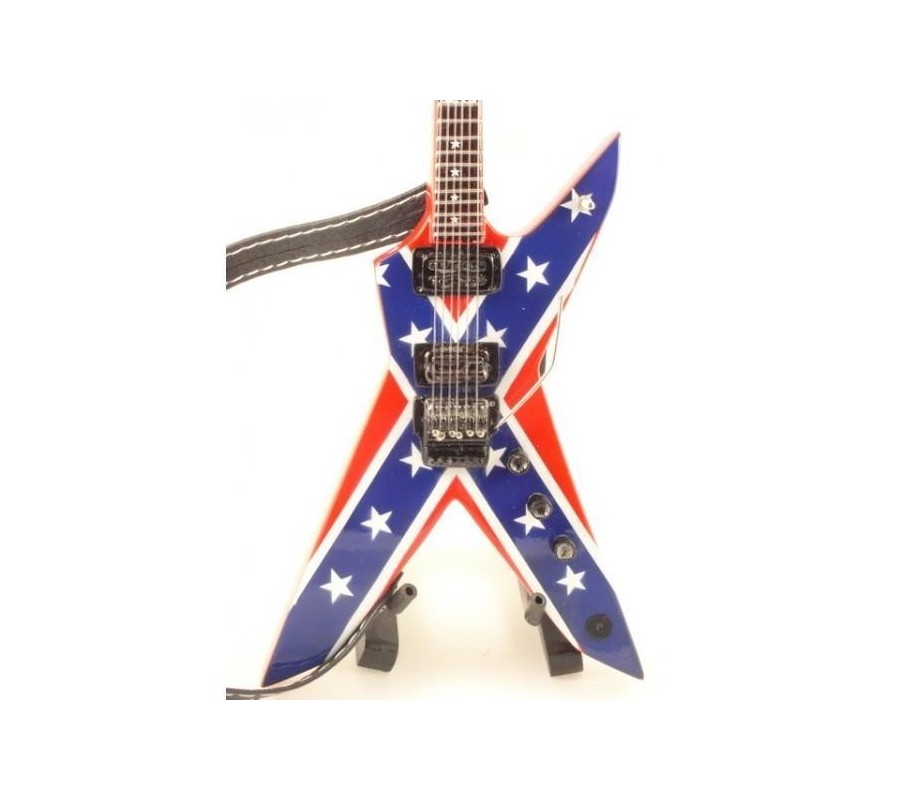 Miniatura guitarra MLC MGT-0994, 'Dimebag Darrell (Pantera) - Dean Dixie Rebel'