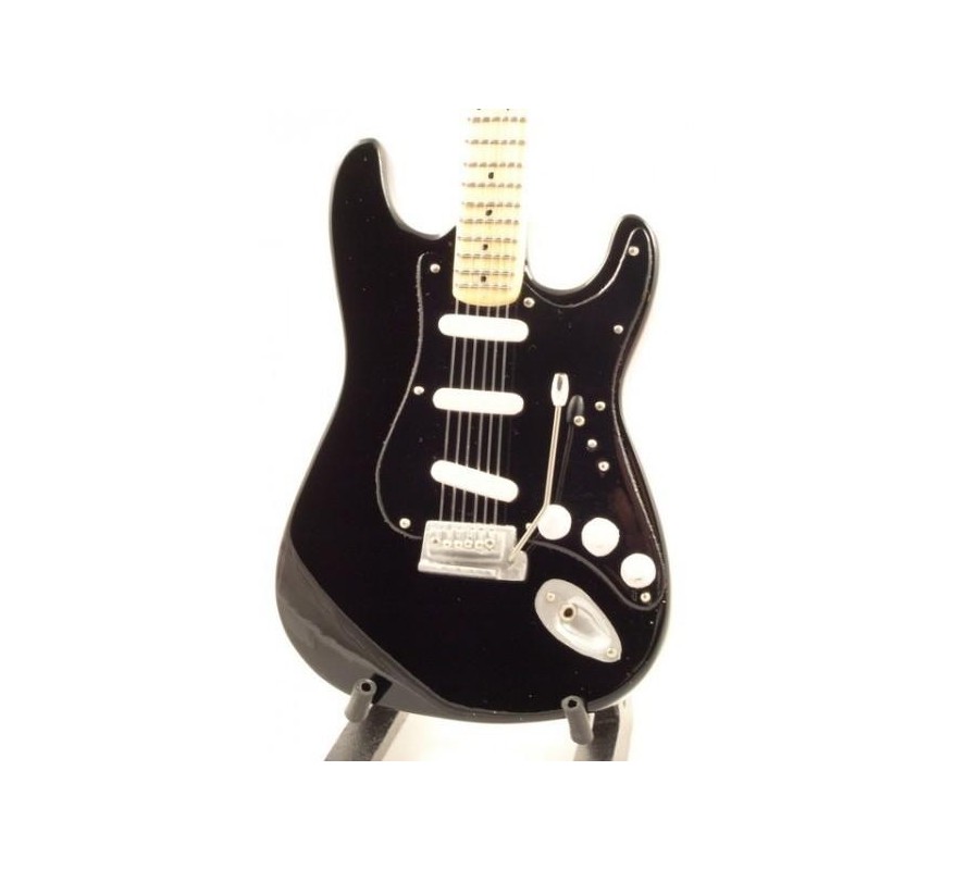 Miniatura guitarra MLC MGT-1199, 'David Gilmour (Pink Floyd) - Fender Stratocaster Black'