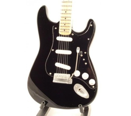 Miniatura guitarra MLC MGT-1199, 'David Gilmour (Pink Floyd) - Fender Stratocaster Black'