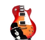Miniatura guitarra MLC MGT-3018, 'Slash Tribute (Guns N' Roses)' , madeira, c/suporte