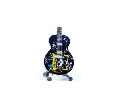 Miniatura guitarra MLC MGT-3124B, 'Guns N' Roses Tribute', madeira, c/suporte