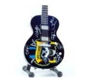 Miniatura guitarra MLC MGT-3124B, 'Guns N' Roses Tribute', madeira, c/suporte