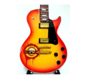 Miniatura guitarra MLC MGT-5333, 'Guns N' Roses Tribute', madeira, c/suporte