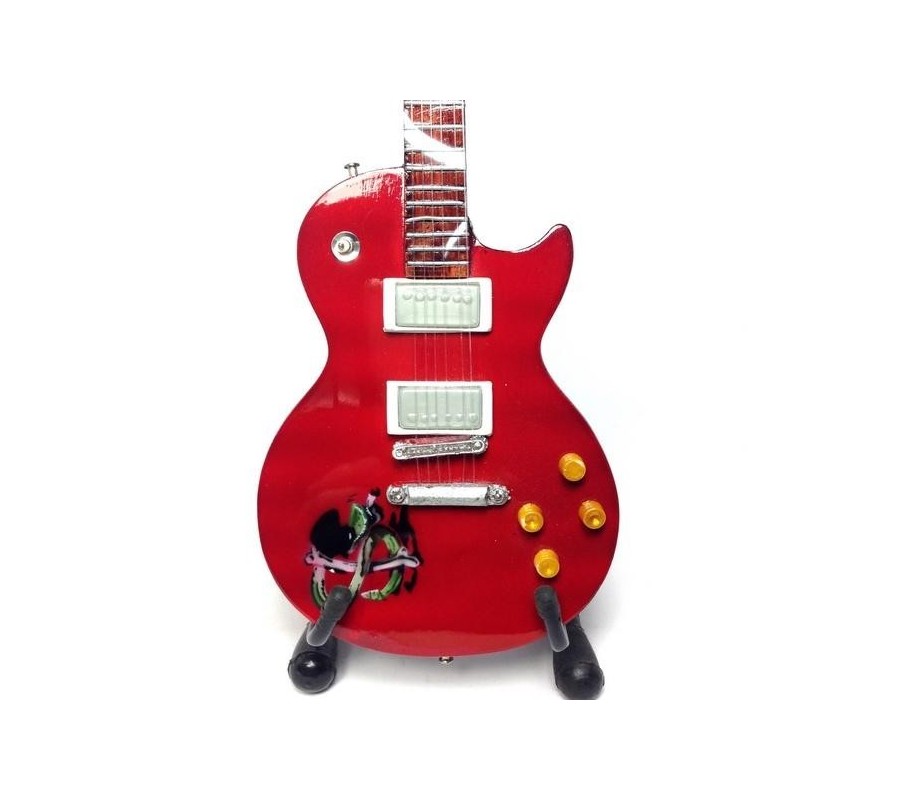 Miniatura guitarra MLC MGT-6347, 'Slash - Snakepit Signature', madeira, c/suporte