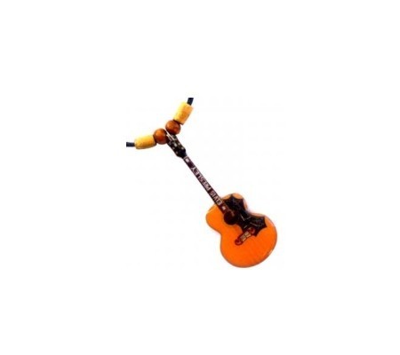Colar MLC MNK-0158, guitarra 'Elvis Presley Gibson J200', em aço & resina 'epoxy'
