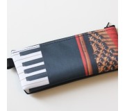 Estojo MUSIC GIFT MG-1735A, piano, em lona c/fecho