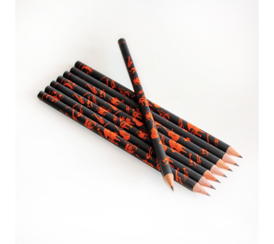 Lápis MUSIC GIFT MG-105A, instrumentos cor, madeira