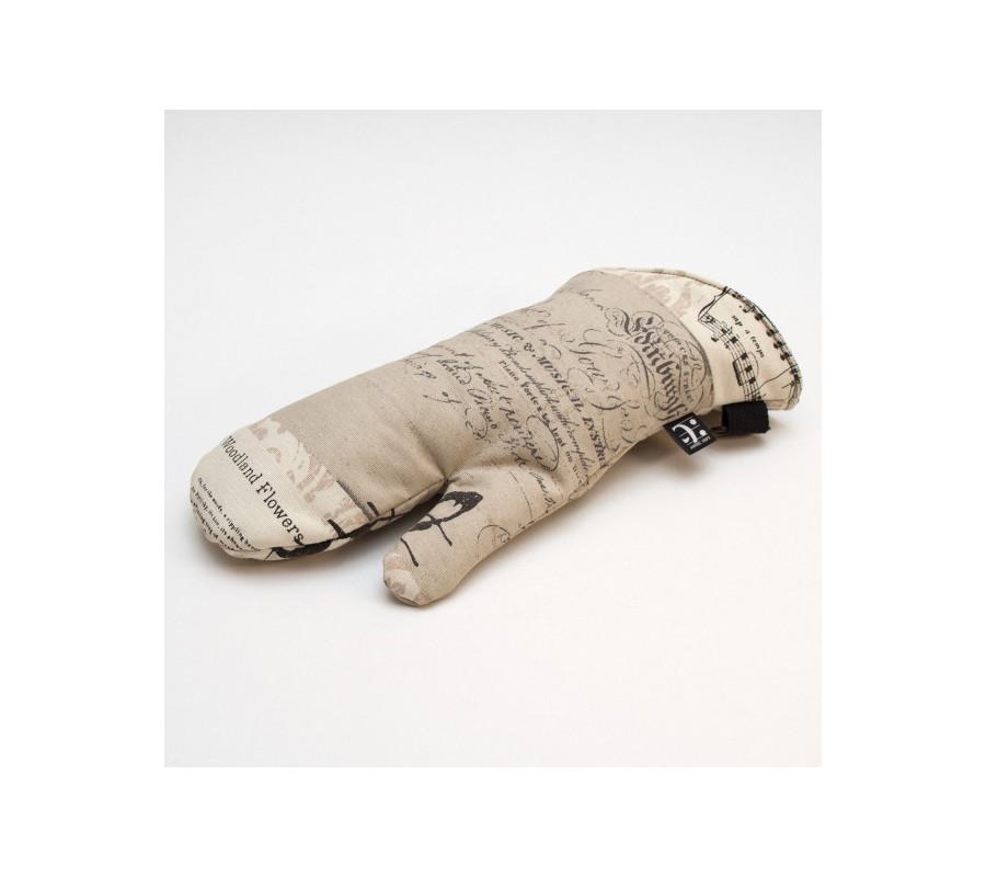 Luva de cozinha MUSIC GIFT MG-1702, música, em tecido