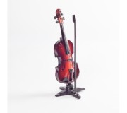 Miniatura violino MLC MIN-0030 Small, madeira, c/suporte