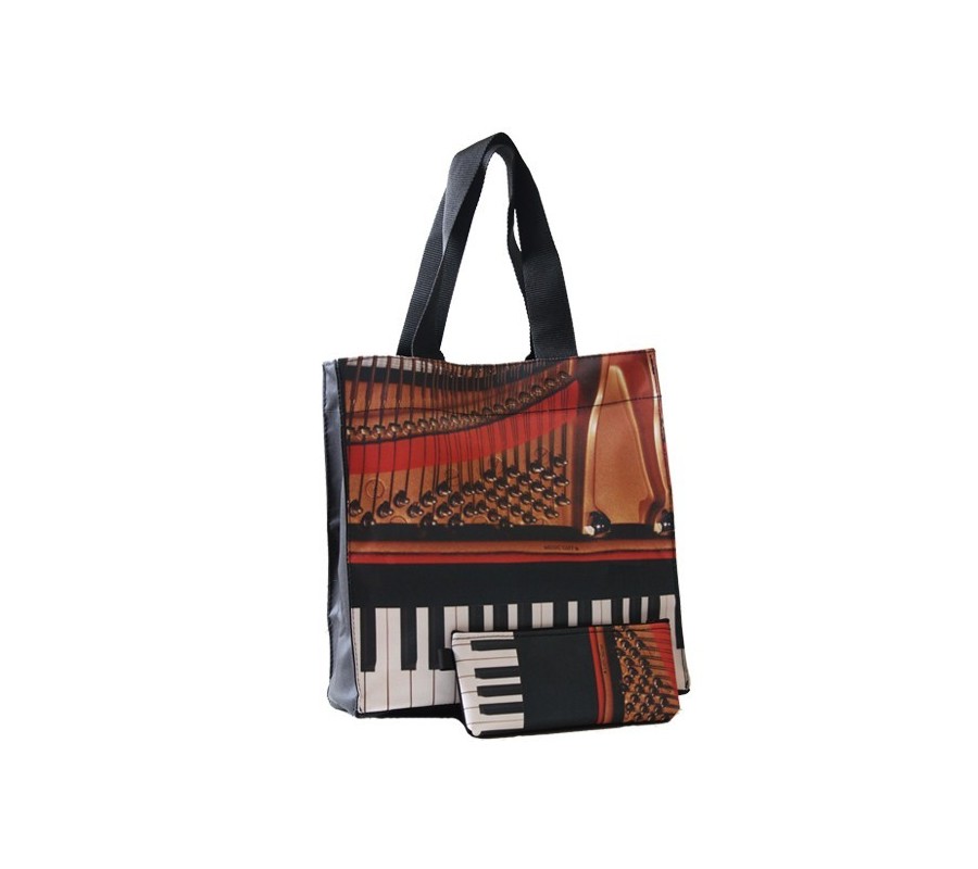 Saco MUSIC GIFT MG1735, piano, em lona
