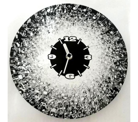 Relógio de parede MLC CLK-0066, 'Music Theme 1', cartão