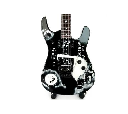 copy of Miniatura guitarra MLC MGT-5043, 'James Hetfield (To Lie Is To Die)', madeira, c/suporte