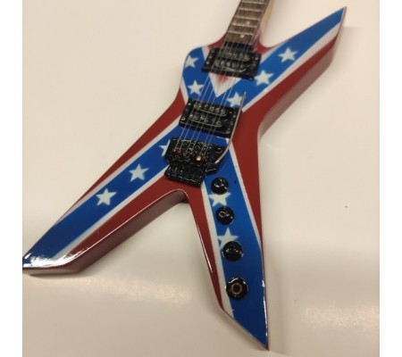 Miniatura guitarra MLC MGT-0994, 'Dimebag Darrell (Pantera) - Dean Dixie Rebel'