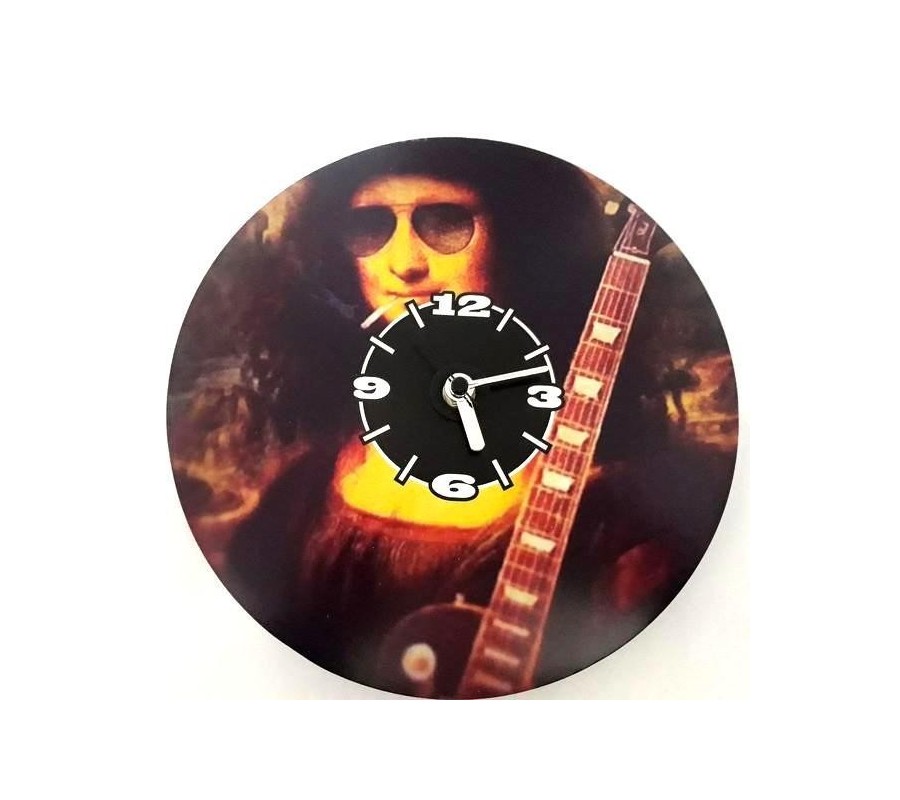 Decorative cardboard wall clock mod. Rock n'Mona (battery not included)