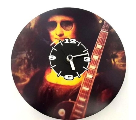Decorative cardboard wall clock mod. Rock n'Mona (battery not included)