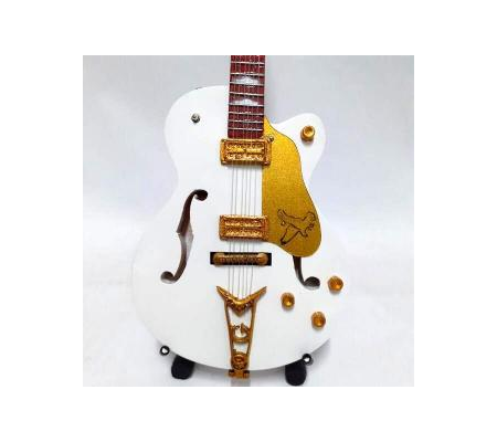 Miniatura guitarra MLC MGT-1175, 'John Frusciante (Red Hot Chili Peppers) - Gretsch 'White Falcon''