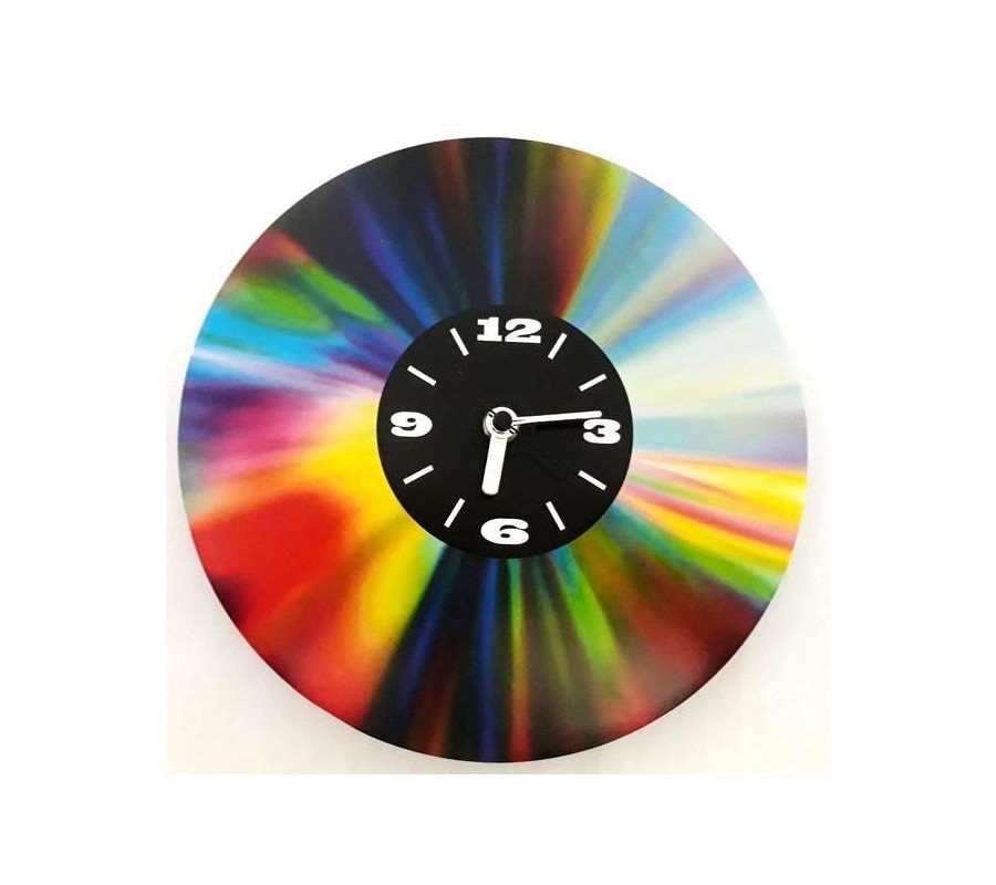 Relógio de parede MLC CLK-0080, 'CD Model', em cartão