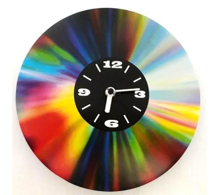 Relógio de parede MLC CLK-0080, 'CD Model', em cartão