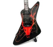 copy of Miniatura guitarra MLC MGT-5043, 'James Hetfield (To Lie Is To Die)', madeira, c/suporte