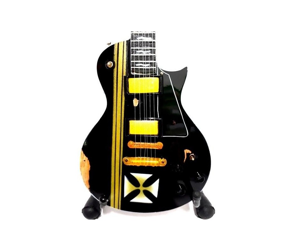 copy of Miniatura guitarra MLC MGT-5043, 'James Hetfield (To Lie Is To Die)', madeira, c/suporte