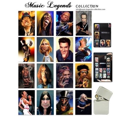 Isqueiro TRISTAR MLC TSL-0915, 'Damned Rockers - Jimi Hendrix'