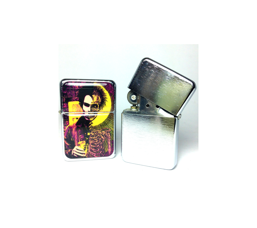 copy of Isqueiro TRISTAR MLC 'Bruce Springsteen', silver, a gasolina