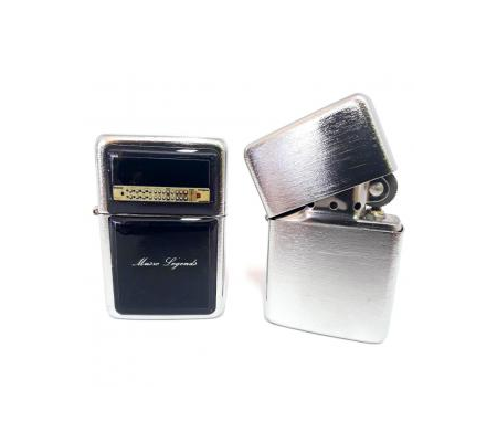 copy of Isqueiro TRISTAR MLC 'Bruce Springsteen', silver, a gasolina