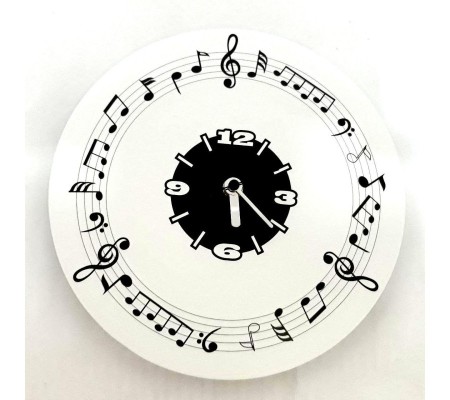 Relógio de parede CLK-0295, 'Music Theme 5', em cartão