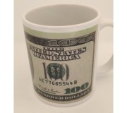 Caneca ONE GIFT STORE '$100 bill', em cerâmica