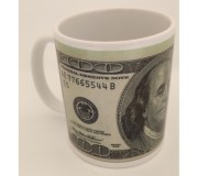 Caneca ONE GIFT STORE '$100 bill', em cerâmica