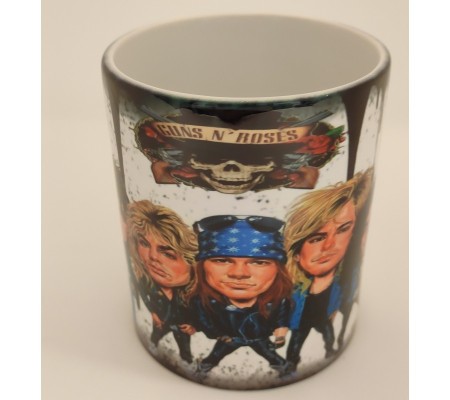 Caneca ONE GIFT STORE 'Guns N' Roses' Caricature 1, em cerâmica