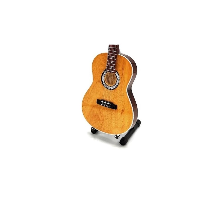 Miniatura guitarra clássica MLC MGT-5920, em madeira, c/suporte
