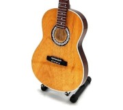 Miniatura guitarra clássica MLC MGT-5920, em madeira, c/suporte