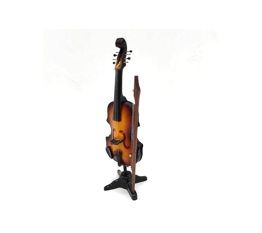 Miniatura violino MLC MIN-0030 Big, madeira, c/suporte