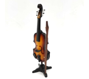Miniatura violino MLC MIN-0030 Big, madeira, c/suporte