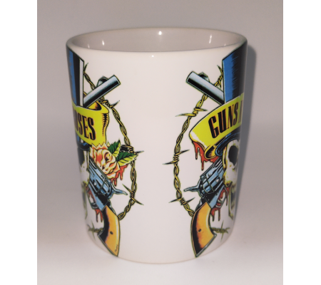 Caneca ONE GIFT STORE 'Guns N' Roses' 3, em cerâmica