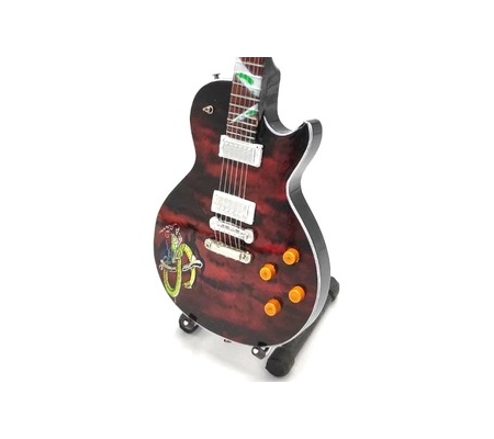 Miniatura guitarra MLC MGT-6347, 'Slash - Snakepit Signature', madeira, c/suporte
