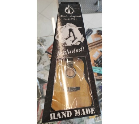 Miniatura guitarra clássica MLC MGT-5920, em madeira, c/suporte