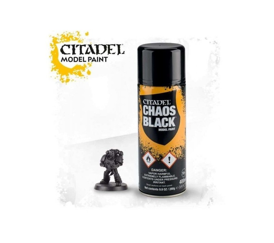 CITADEL COLOUR SPRAY: Chaos Black (400ml)