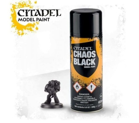 CITADEL COLOUR SPRAY: Chaos Black (400ml)
